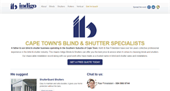 Desktop Screenshot of indigoblinds.co.za